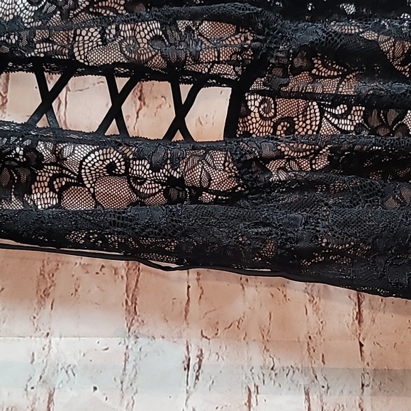 Adore Me babydoll nighties lingerie 1x nwt black - Picture 5 of 5